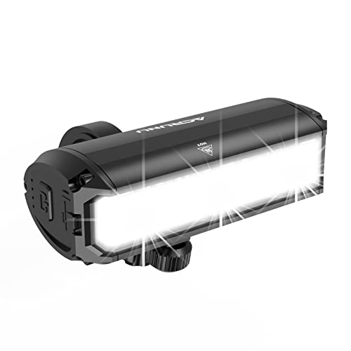 1200 Lumens Bike Lights,USB Rechargeable Bicycle Lights,Super Bright 3 LED Bike Lights for Night Riding,Waterproof Bike Headlight with Power Bank Function,4 Light Modes