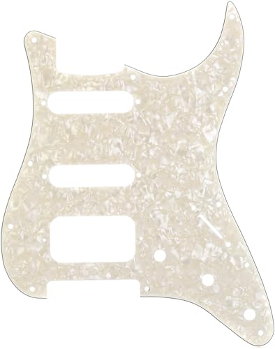 Fender Lone Star Pickguard, White Moto