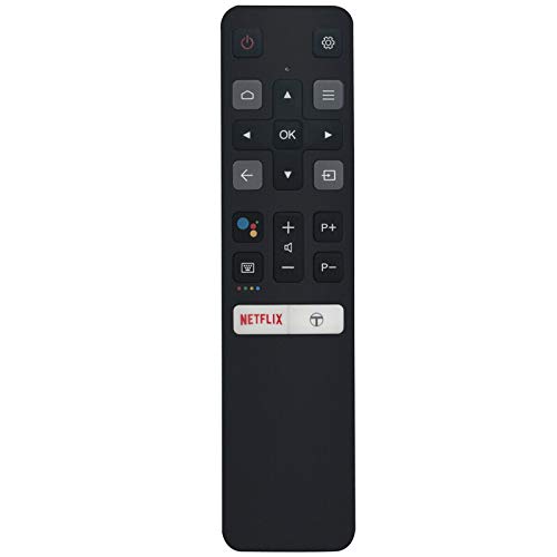 AIDITIYMI MRC802V Voice Universal Remote Compatible with TCL TV 43P715 50P715 40S615 50P715 43P8M 50P8M 43S6800FS 32S65A 50P8S 32S65A 40S65A 32S60A 65P8M 75P8M 55P8M 40S6500FS 50P8M 40S65A 43P715