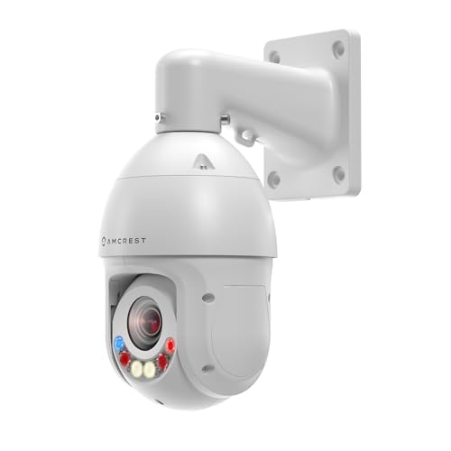 Amcrest 4MP AI PTZ POE IP Camera Pan Tilt Zoom (Optical 25x Motorized Zoom) Speed Dome, Human/Vehicle Detection, F1.6, 1/2.8" Sensor, 4MP@30fps, 328ft Night Vision, IP4M-1063EW-AI-V2