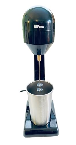 Difora Stand Milk Frother, Frappe Maker, Milk shakes, Matcha Tea Latte, Super 100W Power, 2 Speeds, and is Always Sitting on the Countertop Waiting for Action.
