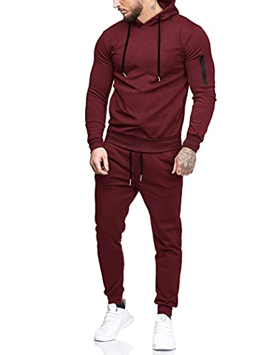 COOFANDY Men's Tracksuit 2 Piece Hooded Athletic Sweatsuits Casual Running Jogging Sport Suit Sets