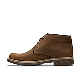 Clarks Men's Morris Peak Waterproof Chukka Boot, Beeswax Leather, 10