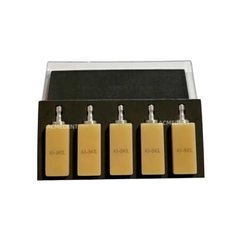 Quality Guarantee Dental PMMA Blocks B40L Cerec Block CAD CAM Blocks 40 * 17.9 * 15.9mm 5Pcs/Box (A3 *1 Box(5pcs))
