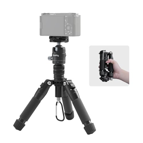 SmallRig VT-20 Aluminum Mini Tripod, 20" Desktop Tripod with 360° Ball Head, Compact Desktop Tripods for DSLR Camera Video Camcorder, Load up to 13lb/6kg-4289