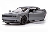 Motormax All Star Toys Exclusive 2018 Dodge Challenger SRT Hellcat Widebody Destroyer Gray 1/24 Diecast Model Car 79350 Grey