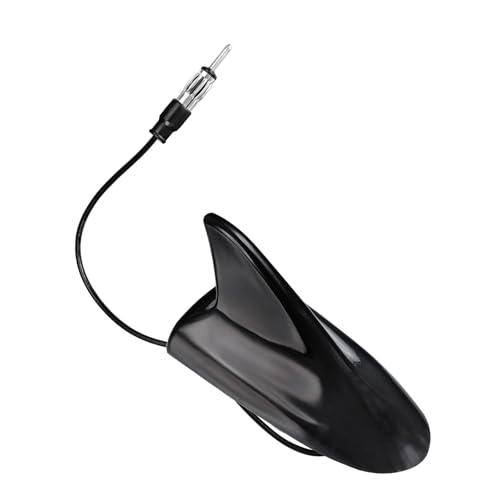 SZSAUTO Car Shark Fin Antenna, Universal Vehicle FM AM Radio Roof Antenna Auto Shark Fin Antennas for Car Truck SUV Stereo Receiver Head Unit HD Radio
