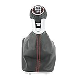 kangbeier for VW Golf 7 A7 MK7 for GTI GTD 2013 2014 2015 2016 2017 2018 Car 6 Speed Car Gear Stick Level Shift Knob with Leather Boot
