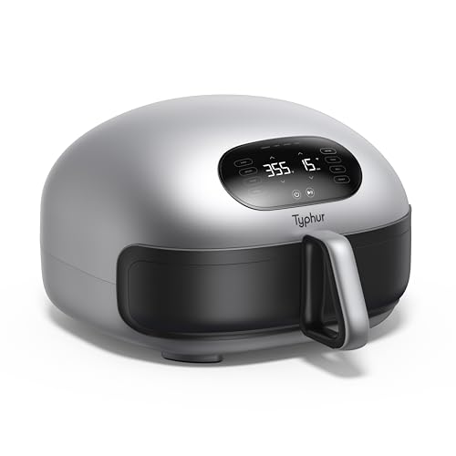 Typhur Dome 2 Air Fryer, Extra Large Air Fryer with Superior Airflow, Self-cleaning Smart Digital Air Fryer with PFAS free Basket for Quick Easy Meals, Up to 32 Chicken Wings Capacity [New Version]