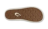 OLUKAI Ulele Men's Beach Sandals, Quick-Dry Flip-Flop Slides, Water Resistant Suede Lining & Wet Grip Soles, Soft Comfort Fit & Arch Support, Clay/Mustang, 11