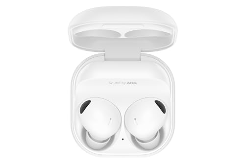 SAMSUNG Galaxy Buds 2 Pro True Wireless Bluetooth Earbuds, Noise Cancelling, Hi-Fi Sound, 360 Audio, Comfort Fit In Ear, HD Voice, IPX7 Water Resistant, White [US Version, 1Yr Manufacturer Warranty]