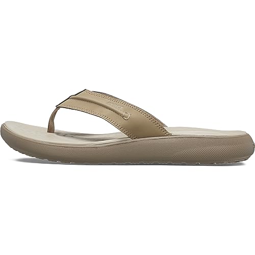 Crocs Men's Yukon Vista II Flip Flops, Khaki, 10 Men