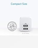 USB Charger, Anker 2-Pack Dual Port 12W Wall Charger Adapter, USB Charger Block with Foldable Plug, Charging Box Brick, Cube for iPhone 15 14 13 12 11 Pro Max, Galaxy S22 S21 Note 20, HTC, Moto, LG