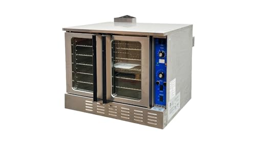 Commercial Electric Convection Oven, ETL 3 Phase 208V, Single Deck 10,000 Watt, Restaurant Kitchen Bakery