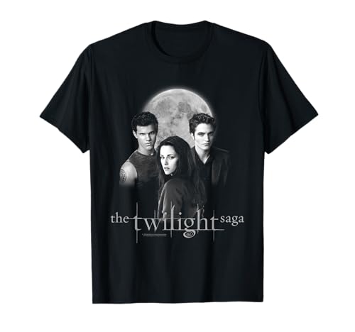 Twilight Saga Black & White Photo Jacob, Bella, Edward Movie T-Shirt