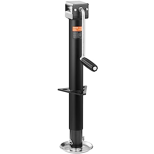 VEVOR 5000 lbs A-Frame Trailer Jack, 15" Vertical Travel, Adjustable Drop Leg, for Horse & Utility Trailers