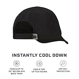 MISSION Cooling UPF Performance Hat - Unisex One Size Cap for Workouts, Golf & Running - Sweat & Water Activated Technology Black