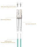 VANDESAIL LC to LC Fiber Patch Cable 6 Pack, OM3 Multimode Fiber, 2m (6.56ft) Duplex Fiber Cables MM 50/125µm 10G LSZH Optical Patch Cable Series