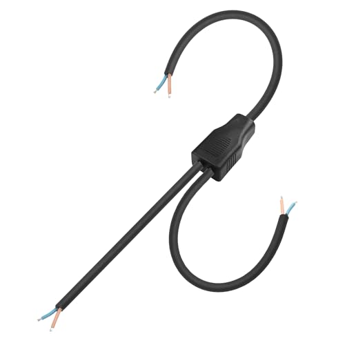 SinLoon 2 Wire Y Splitter Pigtail Cable Outdoor LED Connector Splitter 17AWG Pre-tinned Pigtail Extension Cable for Indoor/Outdoor LED Strip Lights,50cm/19.6inch (1 to 2 Pigtail)