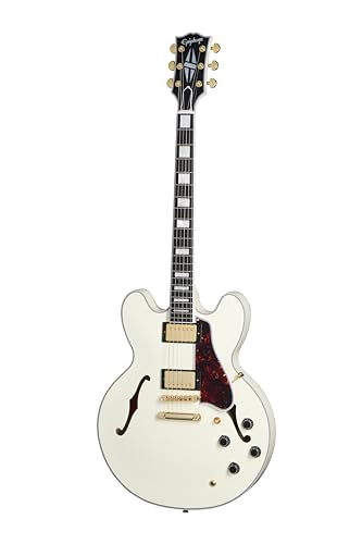 Epiphone Inspired by Gibson Custom 1959 ES-355, Classic White with Hard Case