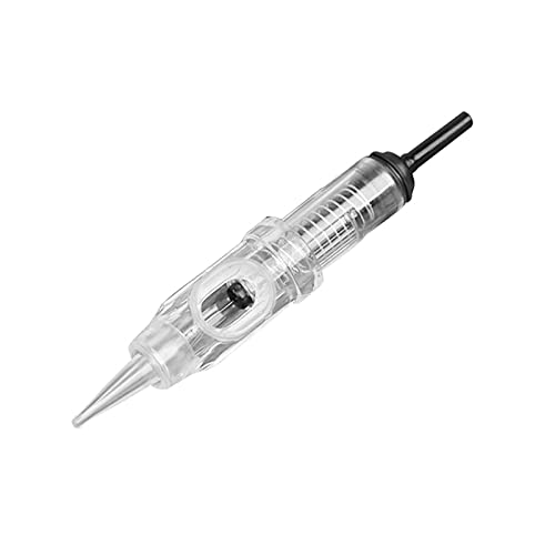 100Pcs Permanent Makeup Tattoo Needles 1RL Eyebrow PMU Cartridge Needles for 600D-G Machine,1RL 0.2MM