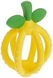 Itzy Ritzy Teething Ball & Training Toothbrush - Silicone, BPA-Free Bitzy Biter Lemon-Shaped Teething Toy Features Multiple Textures to Soothe Gums & an Easy-to-Hold Design (Lemon)