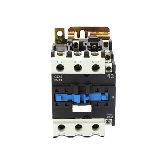 KMZSHPJNY CJX2-6511 AC Contactor LC1 65A 50HZ/60HZ Industrial Magnetic Contactor 1NO 1NC 3 Phase Din Rail Contactor(CJX2-6511 AC220V)