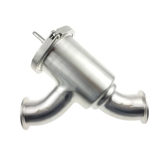 SS316L Stainless Steel 2" Tri Clover Compatible Y Strainer Tri Clamp Wye Type Filter 100 Micron (2" TC)