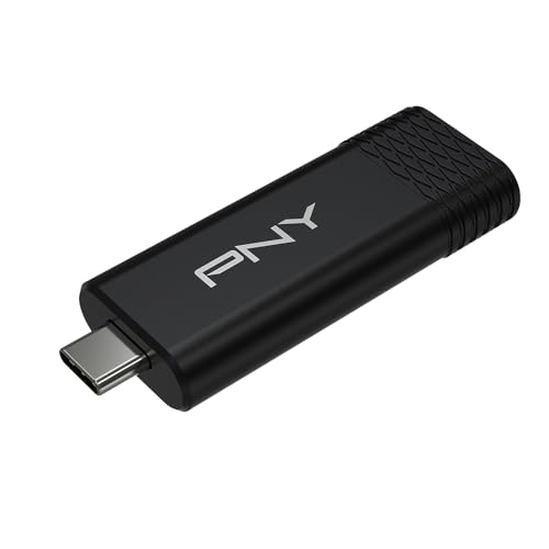 256GB PNY PRO Elite V3™ Type-C USB 3.2 Gen 2 Flash Drive – Up to 1000MB/s Read, Up to 800MB/s Write, Extreme Performance for Professional Data Storage and Transfers, Premium Metal Design, USB-C
