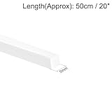 uxcell 4pcs ABS Plastic Square Bars Rod 5mm x 5mm x 20 inch ABS Plastic Square Bar Rod for Architectural Model Making DIY White