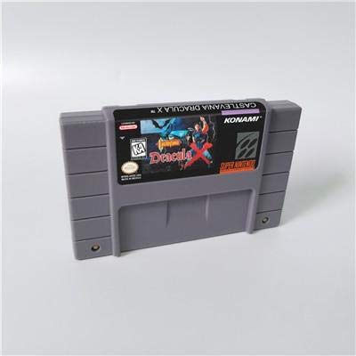 Game card - Game Cartridge 16 Bit SNES , Game Castlevania Dracula X - Action Game Card US Version English Language