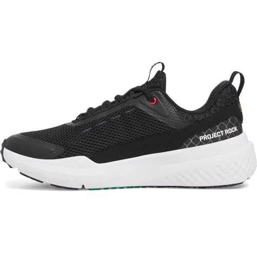 Under Armour Unisex Project Rock Blood Sweat Respect 5 UFC, (004) Black/White/Metallic Gold, 12, US