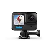 GoPro HERO10 Black - Waterproof Action Camera with Front LCD and Touch Rear Screens, 5.3K60 Ultra HD Video, 23MP Photos, 1080p Live Streaming, Webcam, Stabilization