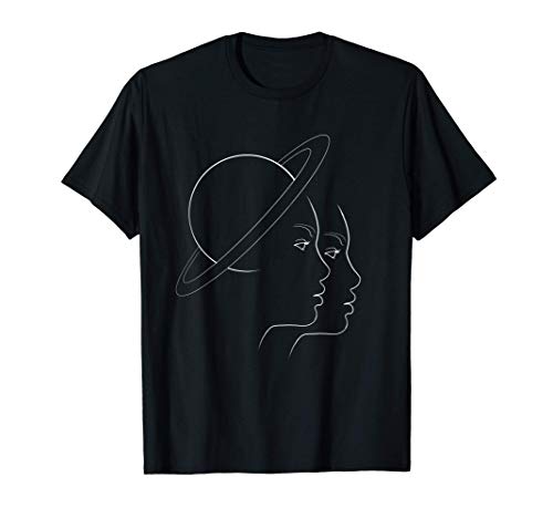 Abstract Saturn Minimalist T-Shirt