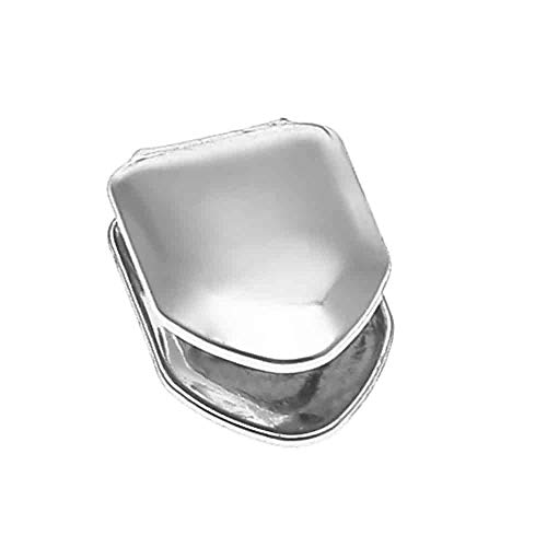 Solid 925 Sterling Silver Real Single Tooth Grillz - Grills Cap For Teeth - Real Solid Silver NOT Plated