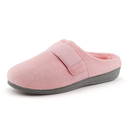 BCSTUDIO Women’s Orthotic Slippers with Arch Support Orthopedic Adjustable Ladies’ Shoes（Pink 8）
