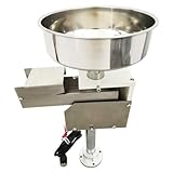 EQCOTWEA Hopper Type Direct Vibration Feeder Stainless Steel Vibratory Hopper Automatic Disc Vibrating Feeder Feeding Device Silo Vibrating Disk Silo 7.4"/18.7cm Round Silo 110V