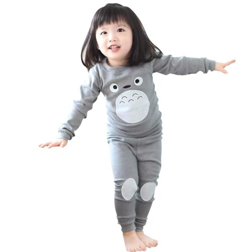Mukola Kids Anime Pajamas Unisex Long Sleeve Tee and Pant Cotton PJ Set Puss Costume