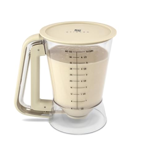 STIRLEX Premium Batter Dispenser for Pancakes, Cupcakes, Crepes, Waffles, Muffins, Griddle Breakfast Accessory, baking tool