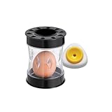 Hard-Boiled Egg Peeler Tool with Egg Piercer – Easy Shell Remover Set for Perfectly Peeled Eggs, Kitchen Gadget for Cooking, Salads, Deviled Eggs, and Breakfast Prep (black)