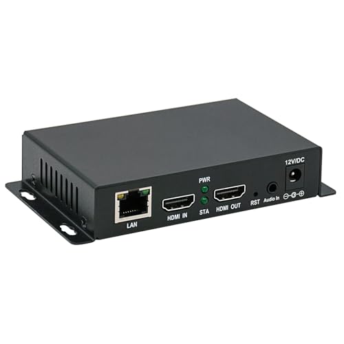 ORIVISION H.265/264/MJPEG Ultra Mini HDMI 1080P Video Encoder with HDMI loopout, HTTP, RTSP, RTMP/RTMPS, SRT, HLS, FLV Multicast IPTV Encoder for YouTube Facebook Twitch Live