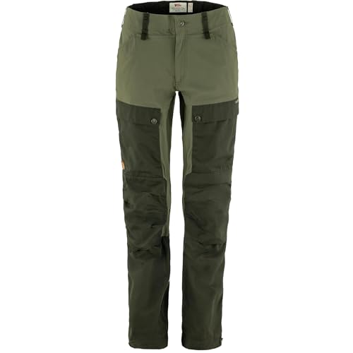 Fjällräven Keb Trousers Curved Deep Forest/Laurel Green 44 (US Womens 14) R