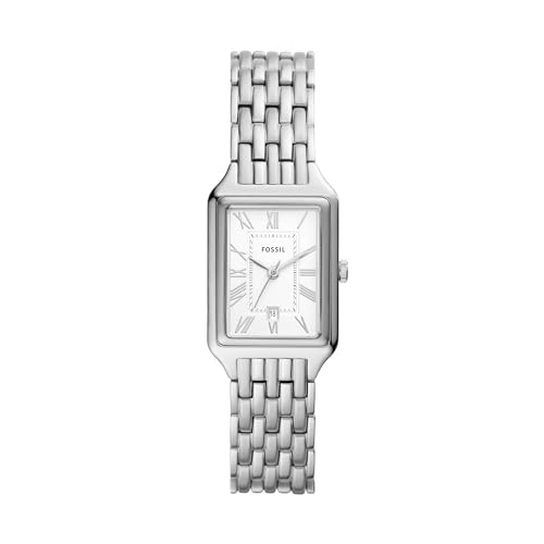 Fossil Women's Raquel Quartz Stainless Steel Watch, Three-Hand, Silver (Model: ES5221)