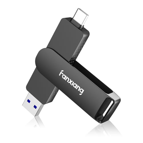 fanxiang 1TB External SSD USB Flash Drive Up to 2000MB/s USB 3.2 Gen2, 2-in-1 Dual USB Drive Type-C, Memory Stick Solid State Thumb Drive for iPhone 15/16 Pro/Android/Windows/MacPC/Laptops