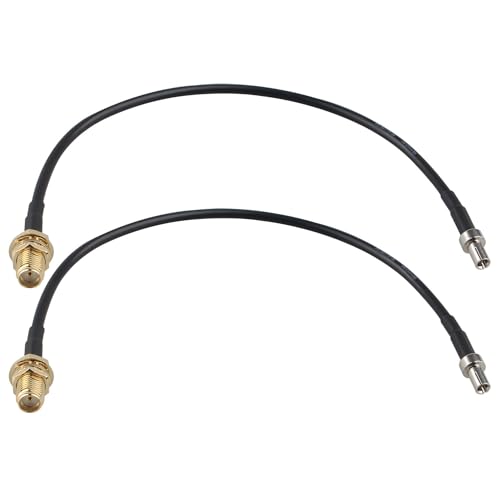 Futheda 2PCS 20cm/7.87inch Connector TS9 Male to SMA Female Adapter Cable Pigtail Coaxial RG174 Antenna Extension Cable for External Antenna 4G LTE WiFi Router Huawei 5G CPE PRO Netgear Modem Hotspot