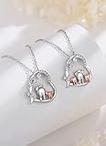 CELESTIA Elephant Gifts for Women Elephant Necklaces Sterling Silver Elephant Jewelry Pendant Mother and Daughter Gifts for Wife Grandmother Aunt Bonus