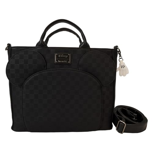Loungefly Mickey Mouse Checkered Texture Convertible Backpack & Tote Bag