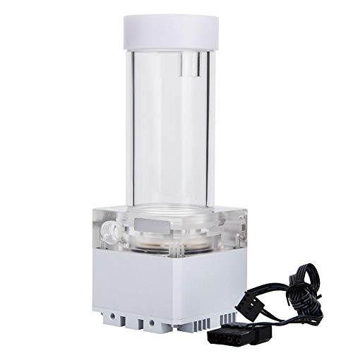 Pump/Reservoir Combo Water Cooling Kit, 800L/H PC Water Cooling Integrated Mute , G 1/4" Thread Port PC CPU Water Cooling System Heat Exchanger Tool for Corsair Water