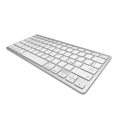 JPYXKM Wireless Italian Keyboard, Minority Language Ultra Thin Lightweight Silent Bluetooth Keyboards for Laptop/Computer/Surface/Desktop/Smart TV (Italian)