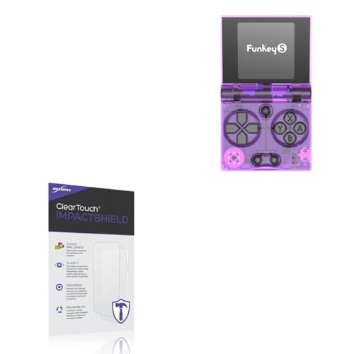 BoxWave Screen Protector Compatible With Funkey S Tiny Foldable Gameboy - ClearTouch ImpactShield (2-Pack), Impenetrable Screen Protector Flexible Film